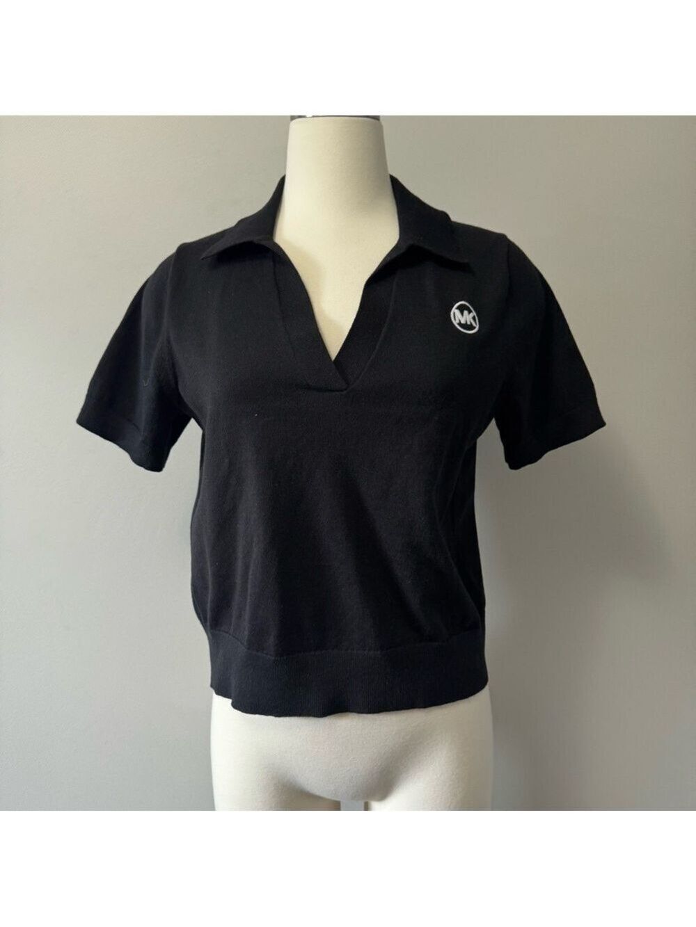 Michael Kors Black Short Sleeve Top